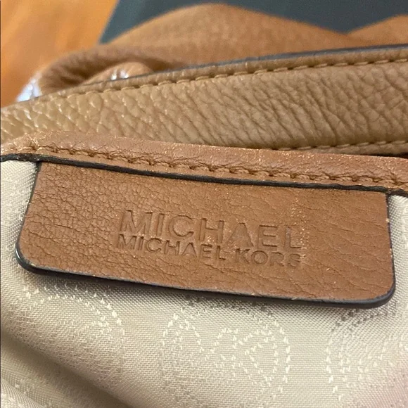 Michael Kors Brown Shoulder Bag with Tassel Detail